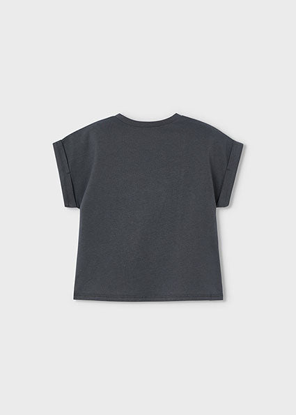Mayoral tricou fete cu cu inima 5-10 ani Antracit