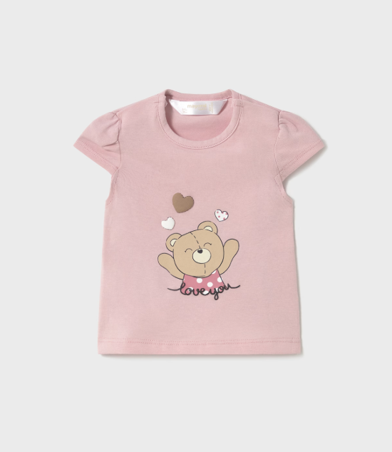 Mayoral tricou fete cu desen 0-18 luni Roz baby Imagine principală a produsului