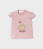 Mayoral tricou fete cu desen 0-18 luni Roz baby