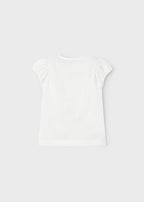 Mayoral tricou fete cu grafica 5-10 ani Off-white