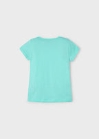 Mayoral tricou fete cu imprimeu 2-10 ani Aqua