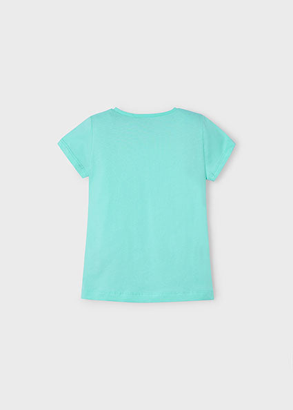 Mayoral tricou fete cu imprimeu 2-10 ani Aqua