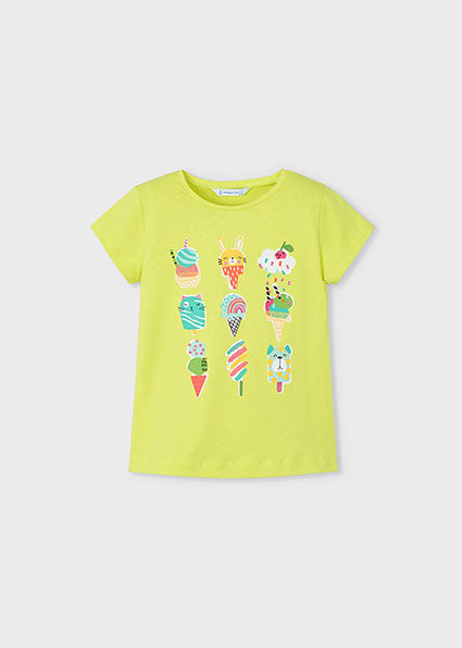 Mayoral tricou fete cu imprimeu 2-10 ani Citron Imagine principală a produsului