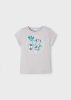 Mayoral tricou fete cu imprimeu 2-10 ani Gri
