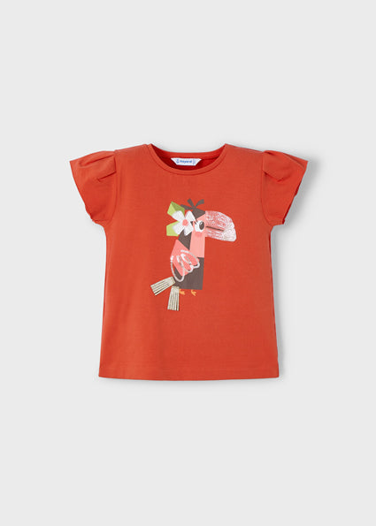 Mayoral tricou fete cu imprimeu 2-10 ani Paprika Imagine principală a produsului