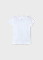 Mayoral tricou fete cu imprimeu 5-10 ani Alb