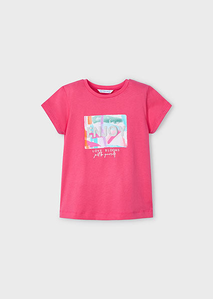Mayoral tricou fete cu imprimeu 5-10 ani Peonia Imagine principală a produsului