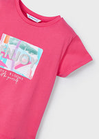 Mayoral tricou fete cu imprimeu 5-10 ani Peonia