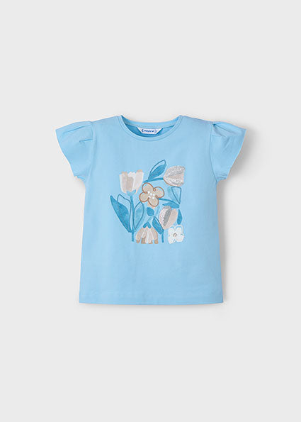 Mayoral tricou fete cu imprimeu 5-10 ani Sky