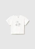 Mayoral tricou fete cu imprimeu cireasa 12-48 luni Alb