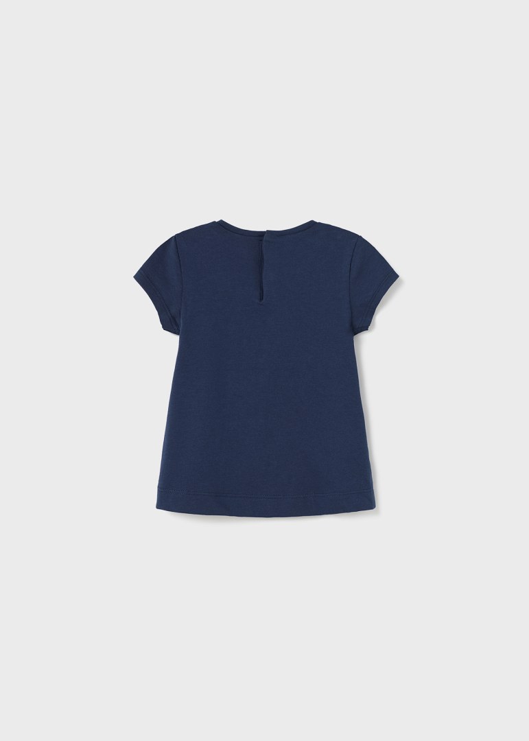 Mayoral tricou fete cu motiv imprimeu 12-36 luni, Navy blue Imagine secundară a produsului