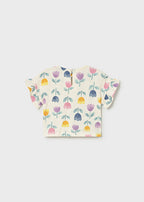 Mayoral tricou fete cu imprimeu 12-48 luni Lilac cu lalele
