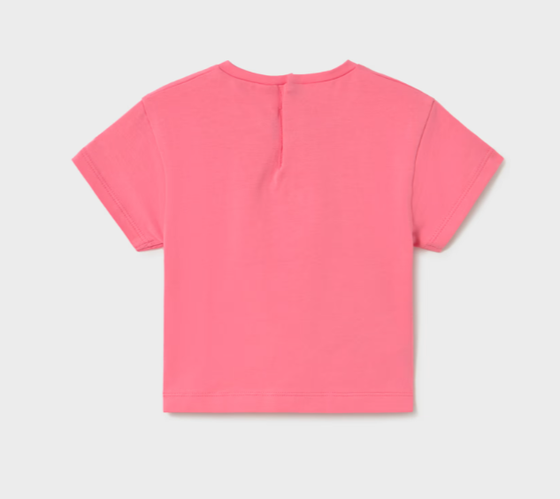 Mayoral tricou fete maneca scurta basic 12-48 luni Coral - Cherie Imagine secundară a produsului