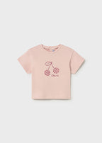 Mayoral tricou fete maneca scurta basic 12-48 luni Peonia - Cherie