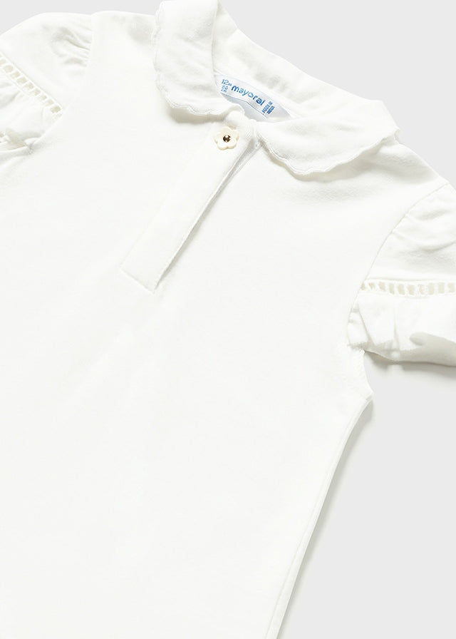 Mayoral tricou fete maneca scurta 12-36 luni Alb Imagine secundară a produsului
