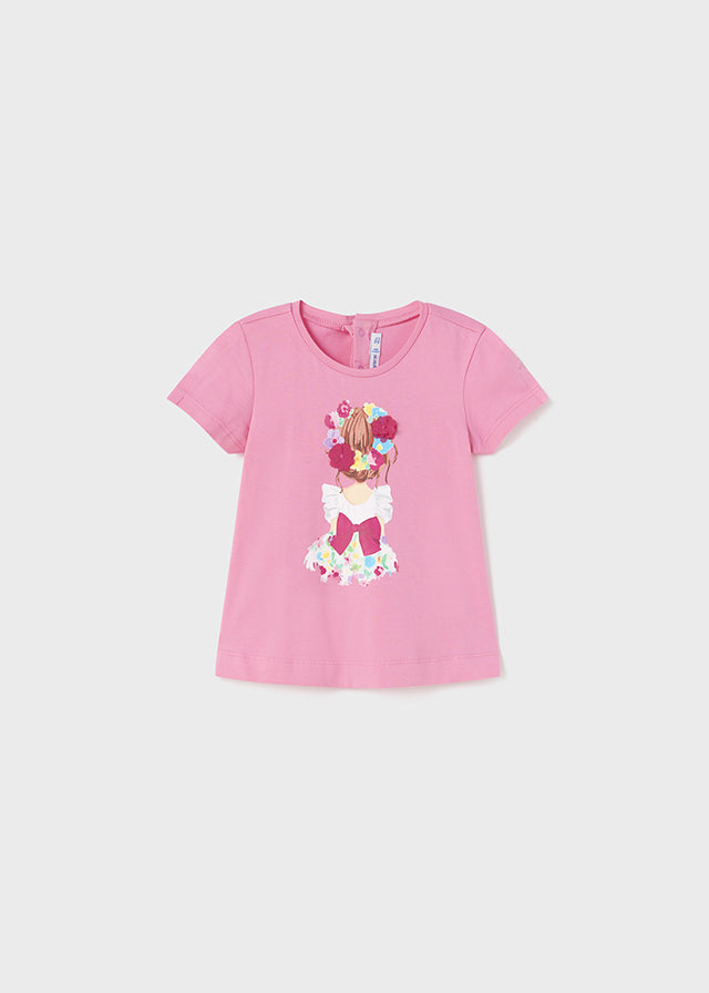 Mayoral tricou fete maneca scurta12-36 luni Rozaliu