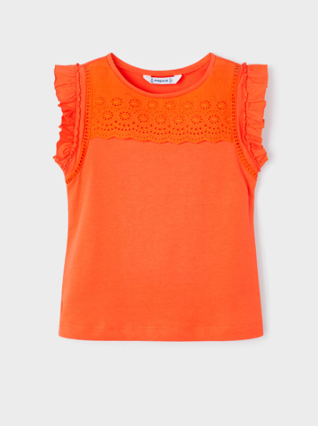 Mayoral tricou fete tip maiou 2-9 ani, Orange Imagine principală a produsului