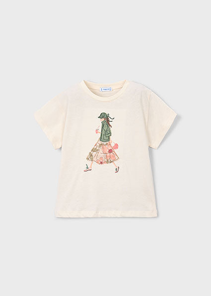Mayoral tricou fete de vara cu imprimeu 5-10 ani Naut
