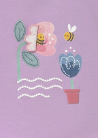 Mayoral tricou fete de vara cu imprimeu 12-48 luni Lilac