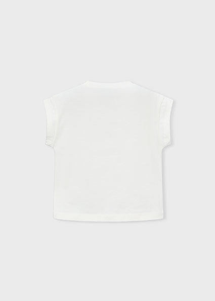 Mayoral tricou fete de vara cu imprimeu papusi 5-10 ani Crudo-Blossom