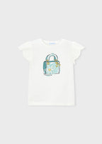 Mayoral tricou fete de vara cu serigrafie 5-10 ani Crudo-lake