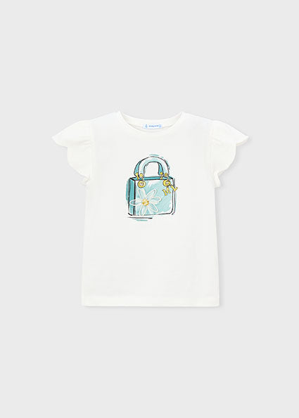 Mayoral tricou fete de vara cu serigrafie 5-10 ani Crudo-lake