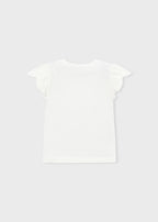 Mayoral tricou fete de vara cu serigrafie 5-10 ani Crudo-lake