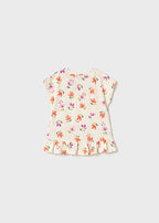 Mayoral tricou fetite cu imprimeu 12-48 luni Carrot cu flori
