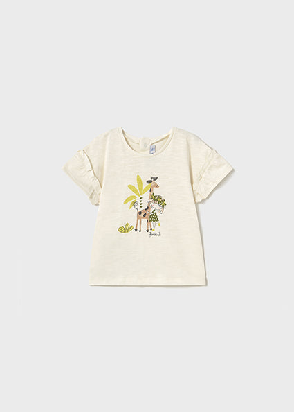 Mayoral tricou fetite cu imprimeu 12-48 luni Fistic cu girafa Imagine principală a produsului