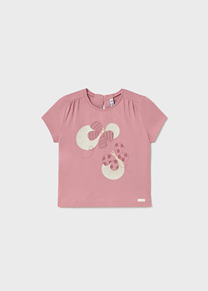 Mayoral tricou fetite cu imprimeu fluturas 12-48 luni Rozaliu Imagine principală a produsului