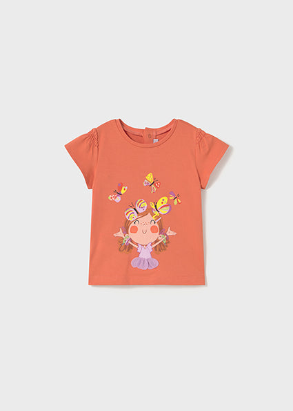 Mayoral tricou fetite cu imprimeu si aplicatii 6-48 luni Carrot
