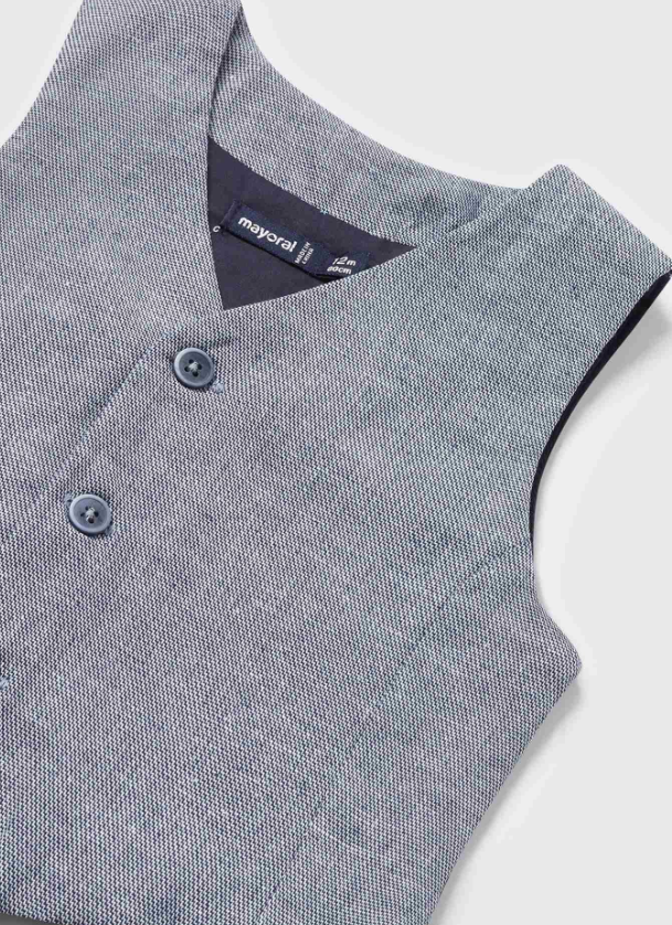 Mayoral vesta baieti ceremonie 12-36 luni Mix bleumarin