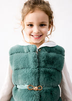 Mayoral vesta fete eleganta din blanita cu curea 5-10 ani Laurel