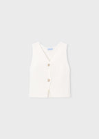 Mayoral vesta fete din tricot 5-10 ani Ecru