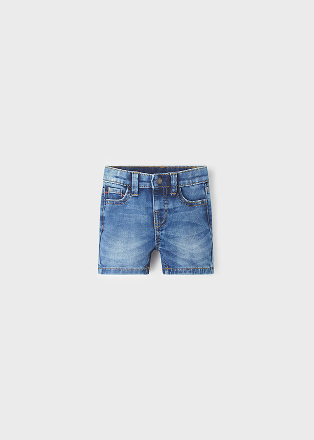 Mayoral bermude baieti soft denim 6-12 luni, Denim mediu 01 Imagine principală a produsului