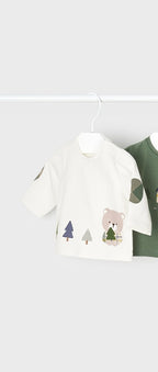 Mayoral bluza baieti cu maneca lunga 0-18 luni, Alb-Forest