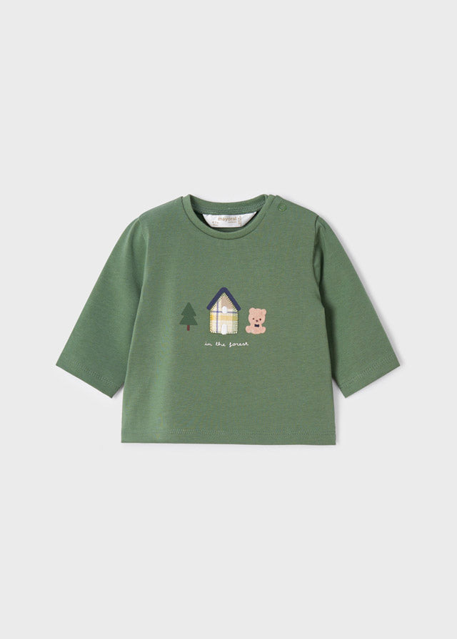 Mayoral bluza baieti cu maneca lunga 0-18 luni, Forest