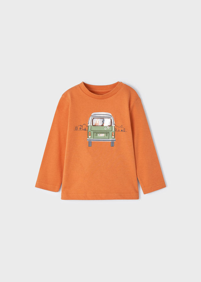 Mayoral bluza baieti cumaneca lunga12-36 luni, Furgoneta Portocaliu  Imagine principală a produsului