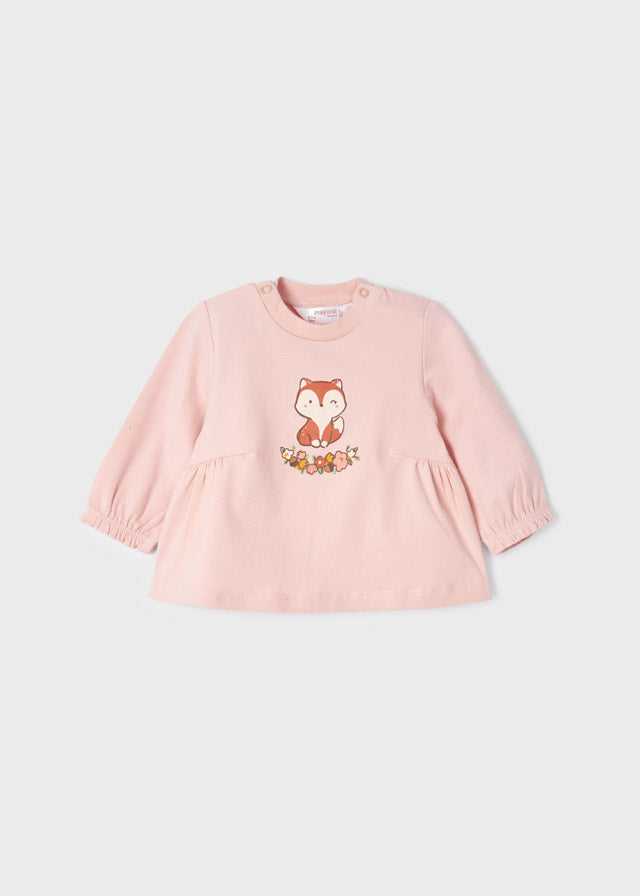 Mayoral bluza fete cu maneca lunga 0-18 luni, Blush Imagine principală a produsului