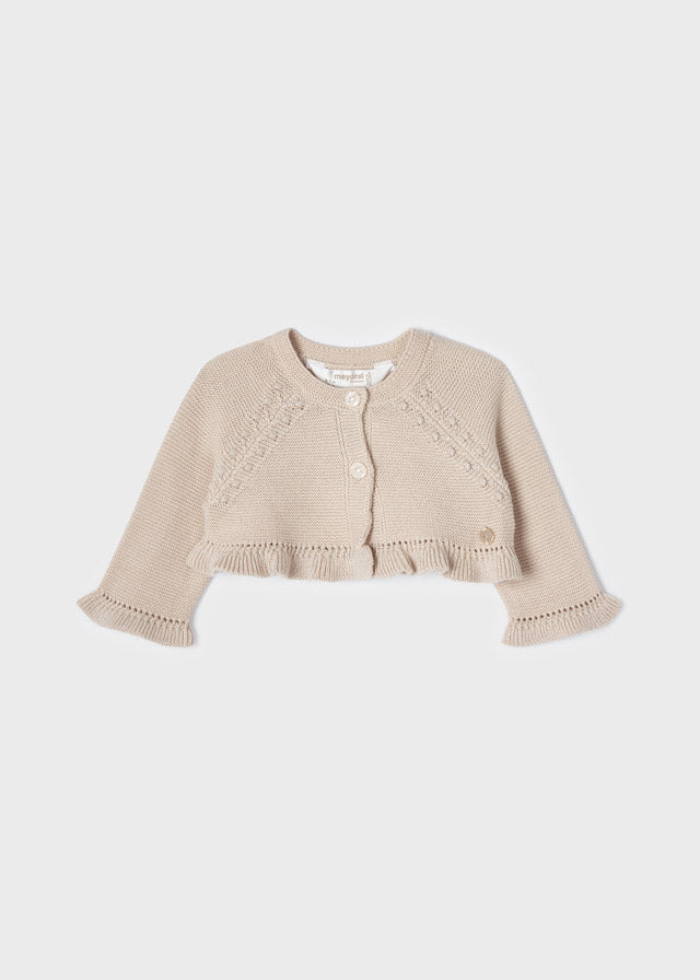 Mayoral bolero fete tricot 0-18 luni, Champan 2393-080 01