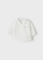 Mayoral camasa baieti maneca lunga 0-18 luni, Off-white 01