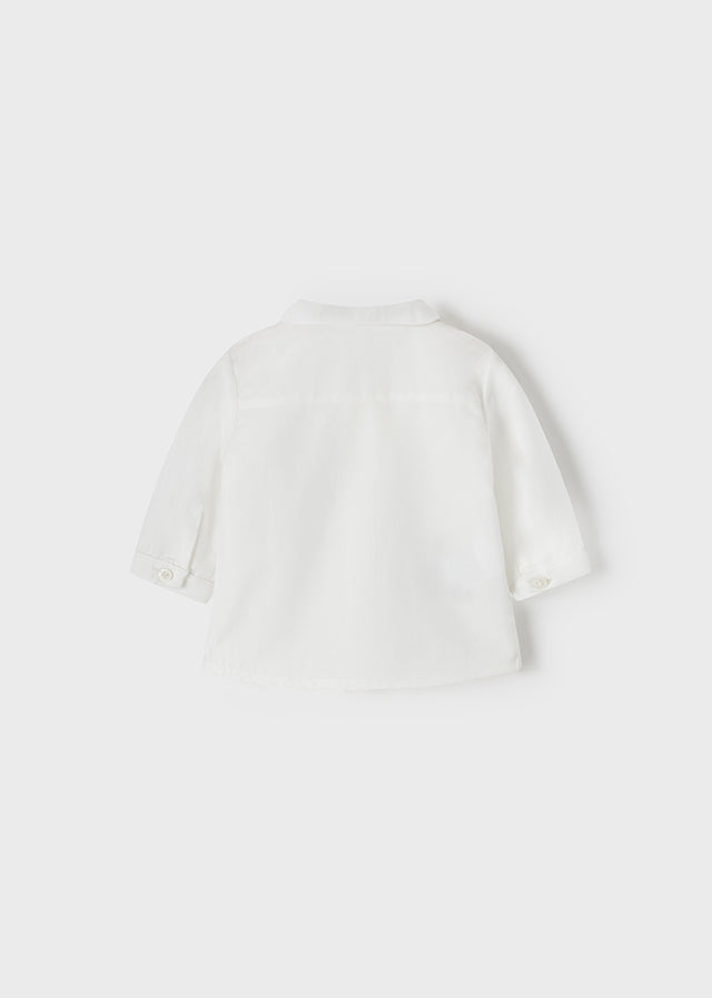 Mayoral camasa baieti maneca lunga 0-18 luni, Off-white Imagine secundară a produsului
