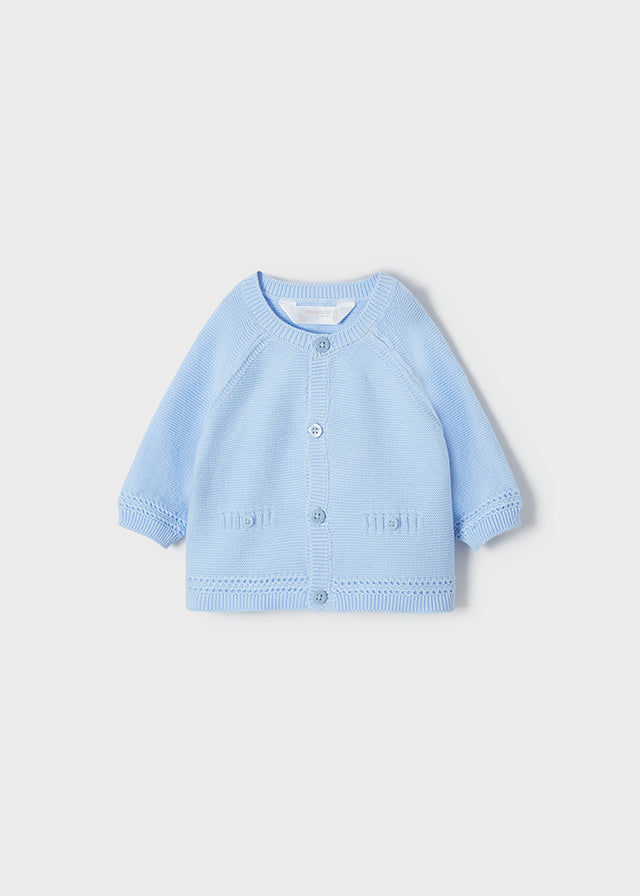 Mayoral cardigan baieti 0-18 luni, Sky 1347-018 01