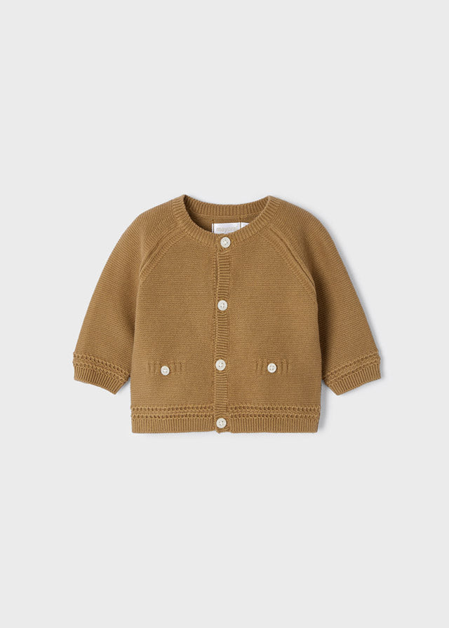 Mayoral cardigan baieti 0-18 luni, Toffee 01