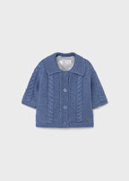 Mayoral cardigan baieti tricot cu blanita 0-18 luni, Cerulean 01