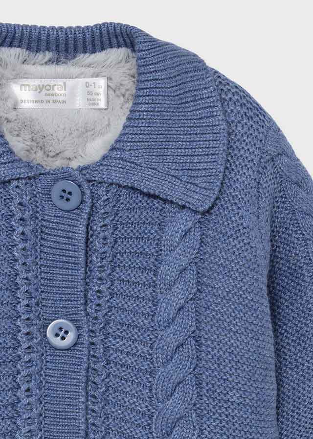 Mayoral cardigan baieti tricot cu blanita 0-18 luni