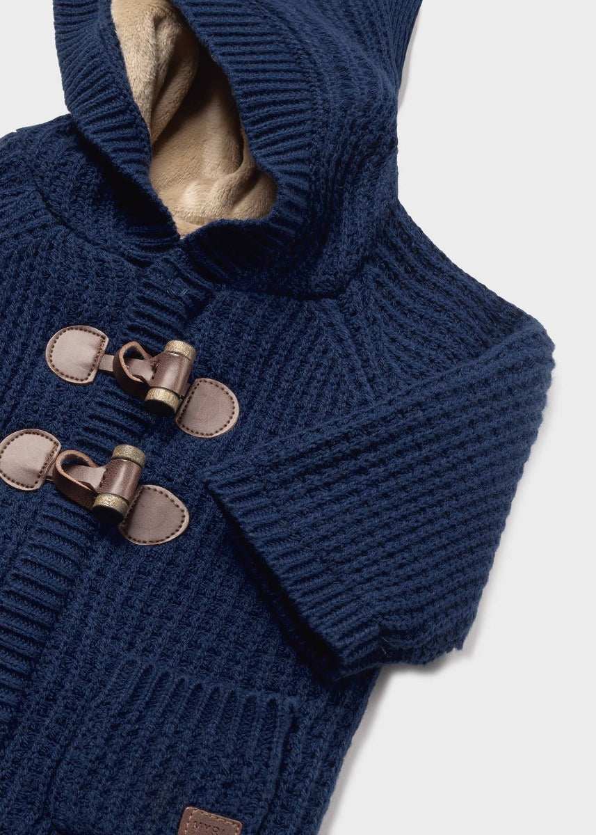 Mayoral cardigan baieti tricot cu gluga 0-18 luni