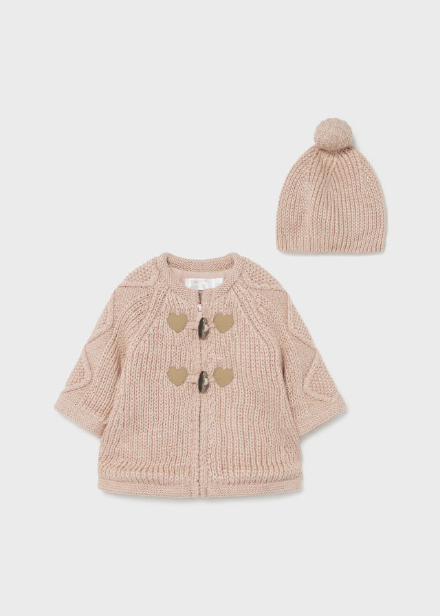 Mayoral cardigan fete cu caciula 0-18 luni, Makeup 2365-033 01