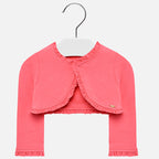 Mayoral cardigan fete scurt cu volanase 12-36 luni Coral 1412-079.01