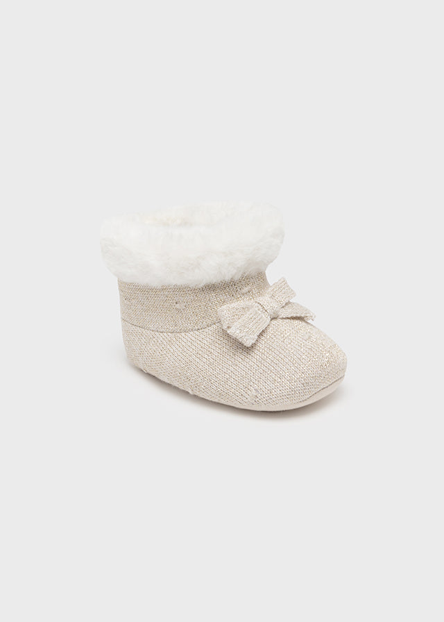 Mayoral cizmulite fetite tricot cu blanita 15-19, Auriu 9453-070 01 Imagine principală a produsului